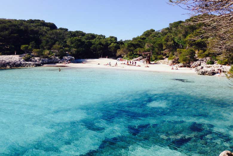 Paisajes de la cala Turqueta