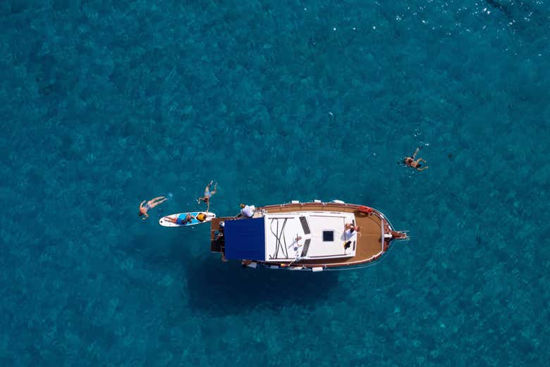 Uno de los barcos tradicionales
