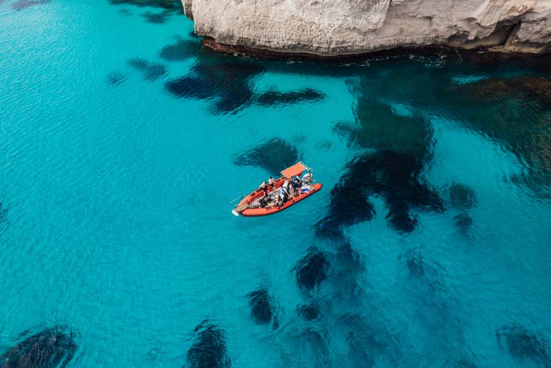 Eau bleu turquoise de Minorque