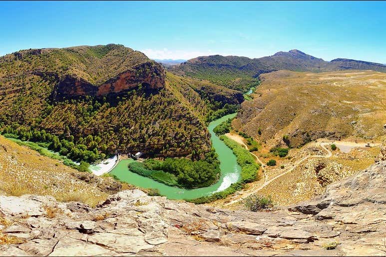 Vue panoramique du canyon d'Almadenes