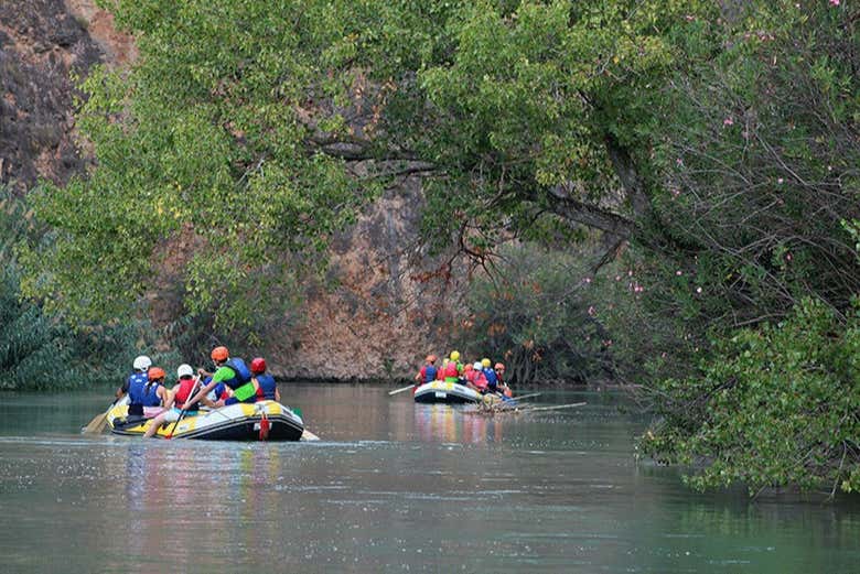 Rafting pelo cânion de Almadenes