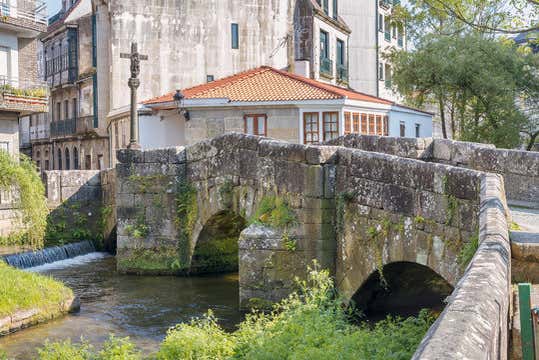 Uno de los puentes romanos de Caldas de Reyes