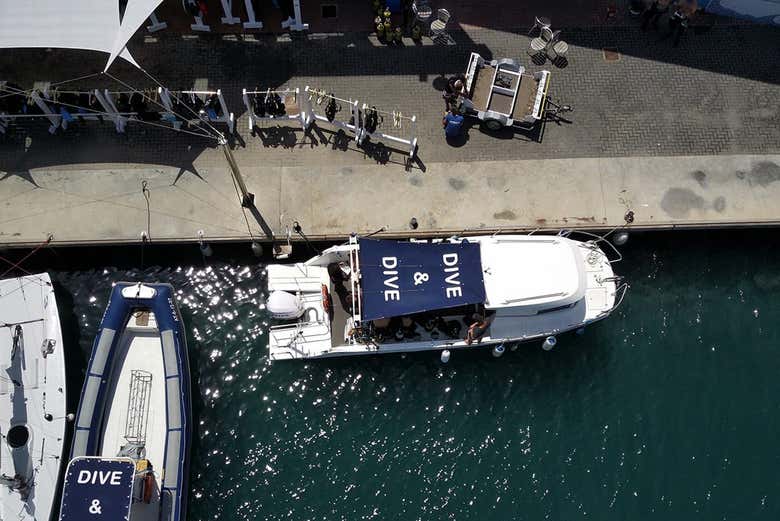 Barco listo para partir