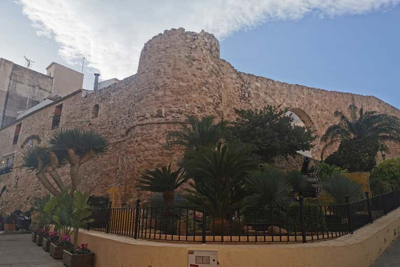 Une partie de la muraille de Calpe