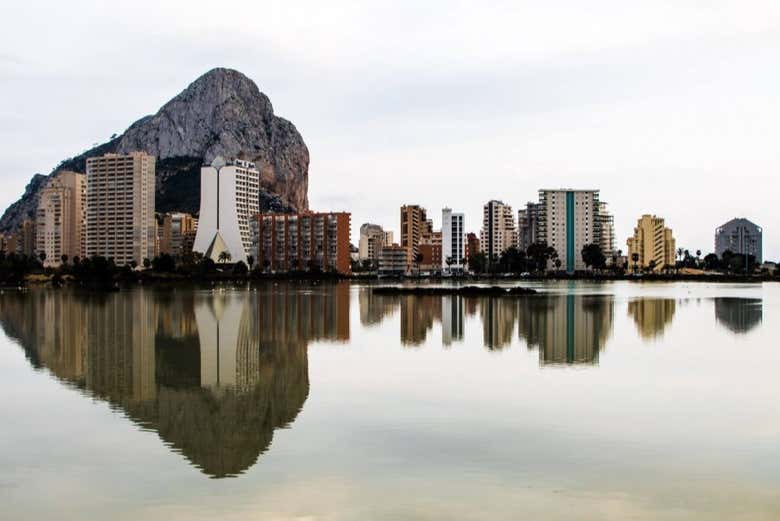 Vistas del Peñón desde las Salinas