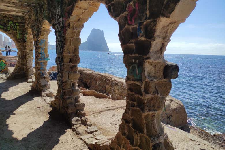 Vue de l'ancien club social de La Manzanera