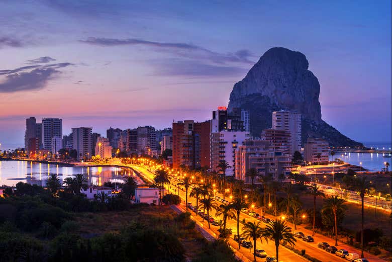 Vista aerea di Calpe