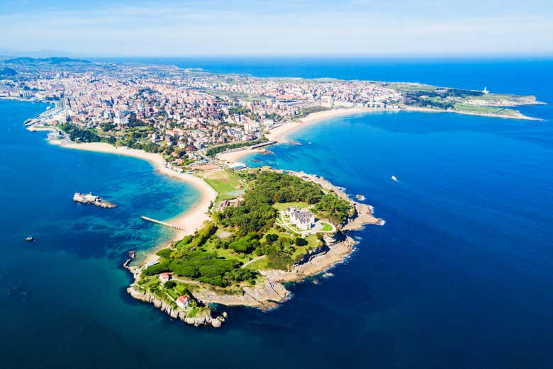 Panoramic view of the Bay of Santander