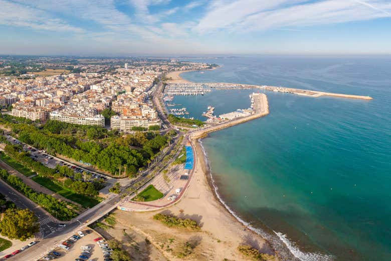 Vue aérienne de la côte