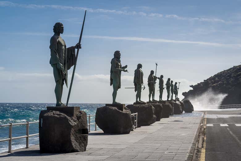 Vedremo le statue dei menceys guanches