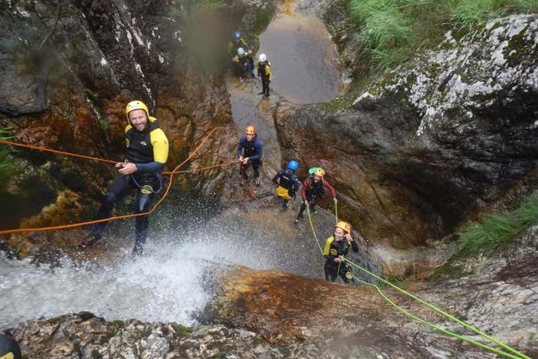 Disfrutando del descenso