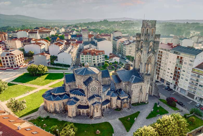 Vista aérea de la iglesia de la Vera Cruz