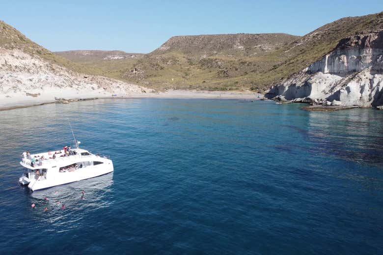 Arrivée à Cala de Enmedio