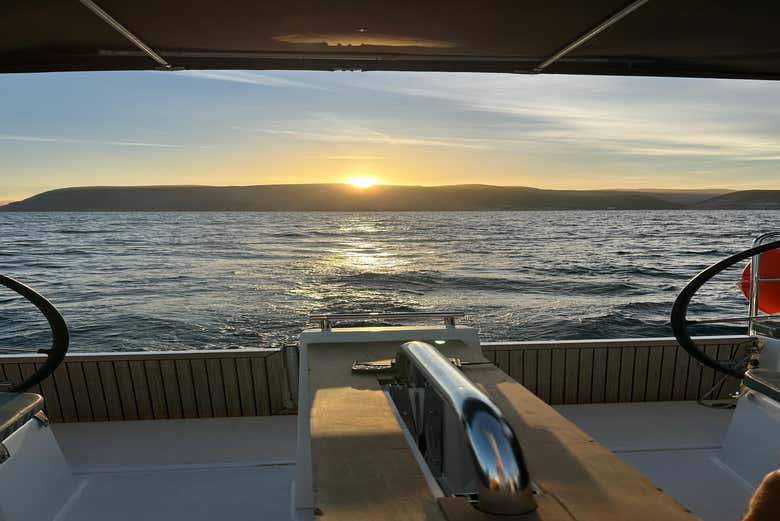 Contemplaréis una romántica puesta de sol