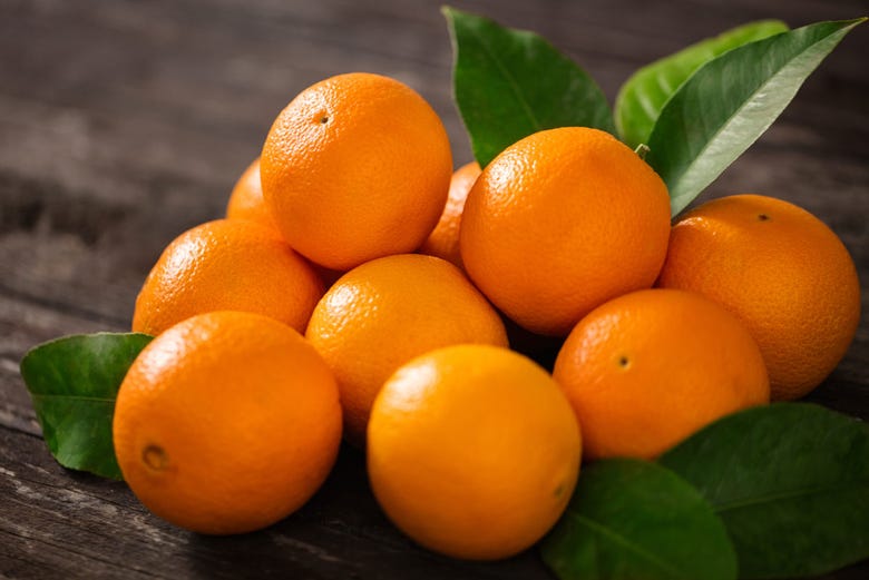 The delicious oranges