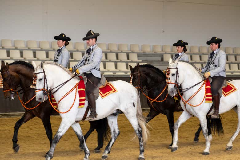 Uma das cenas do espetáculo equestre