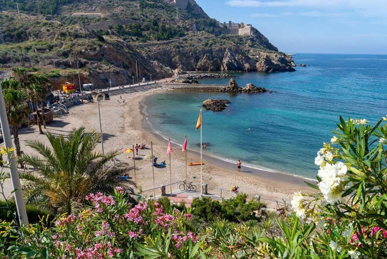 Cala Cortina, la playa urbana de Cartagena