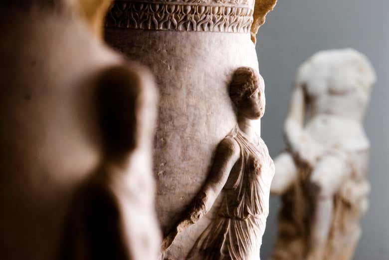 Vases in the museum