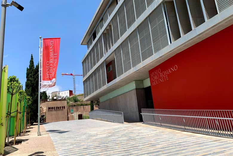 Entrada do Museu do Fórum Romano em Cartagena