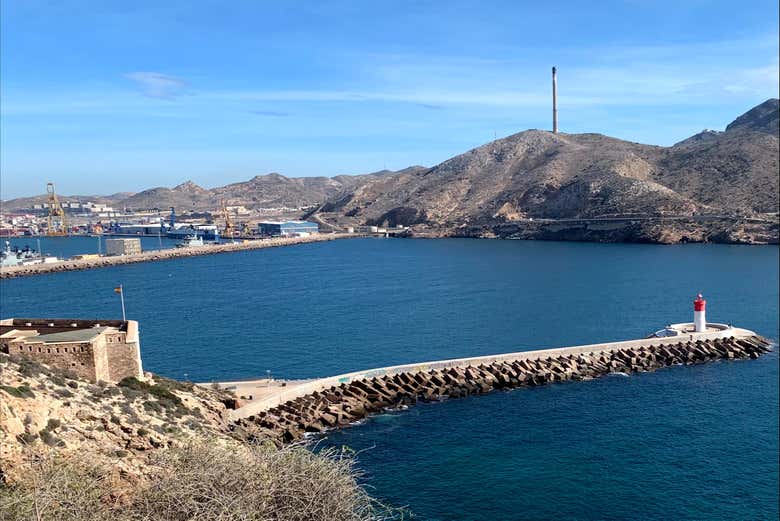 Vistas desde el Fuerte de Navidad de Cartagena