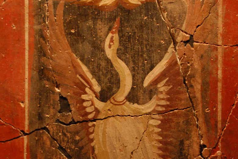 Una de las bonitas pinturas de la Casa de la Fortuna