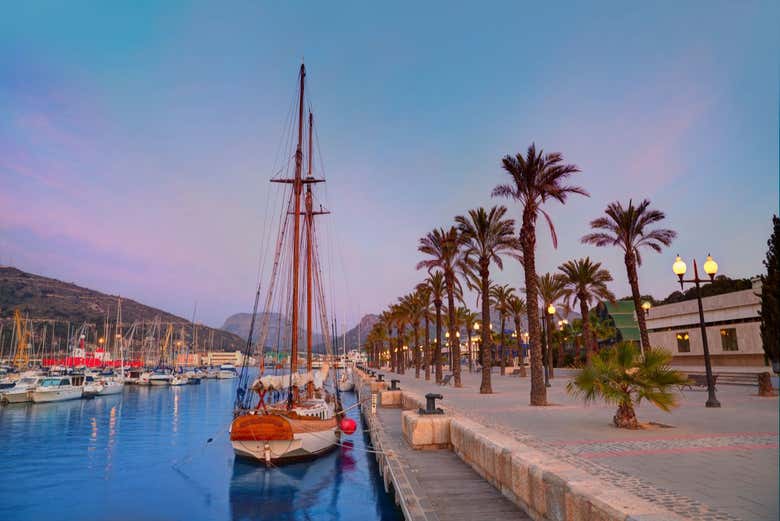 A paisagem da marina