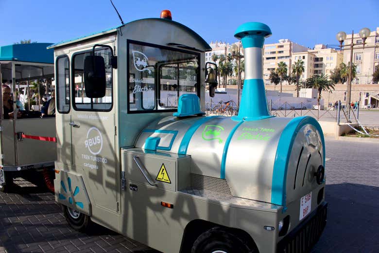 Dettagli del trenino turistico di Cartagena