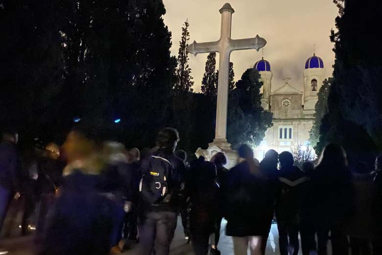 Visite nocturne du cimetière de Carthagène