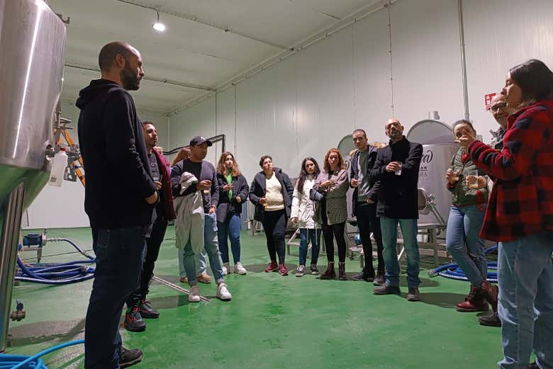 Visitando a fábrica de cerveja Castreña