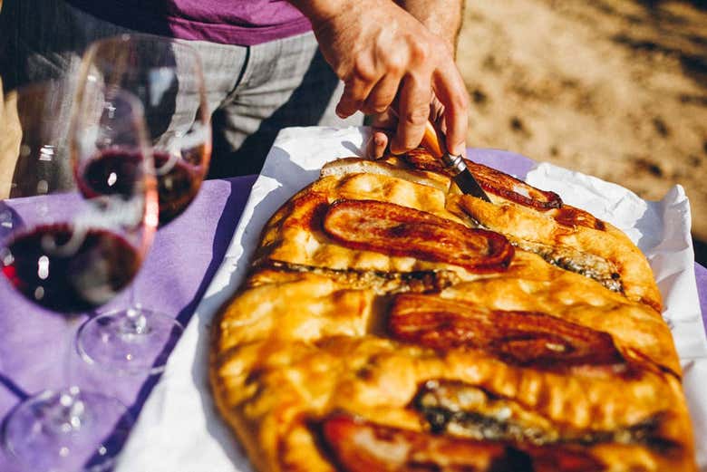Almuerzo en los viñedos