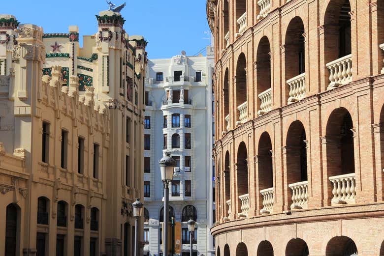 Strolling through the center of Valencia