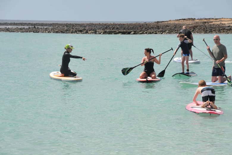 Curso de paddle surf em Fuerteventura