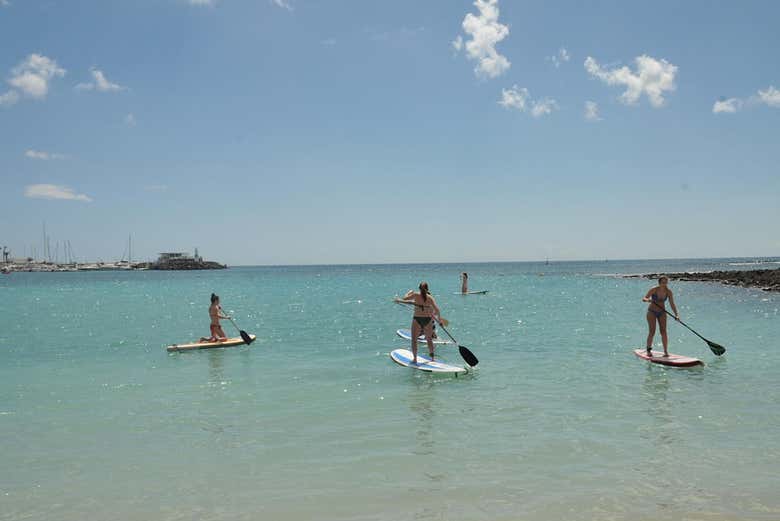 Paddle surf em Fuerteventura