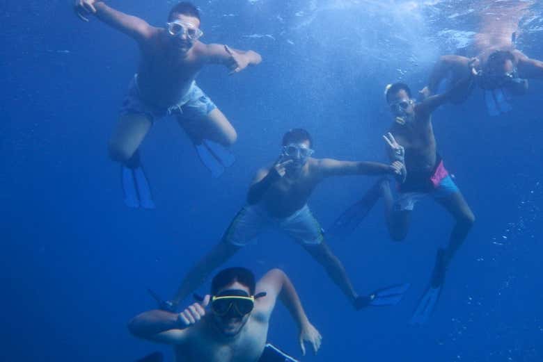 Snorkeling dans les eaux de Caleta de Fuste