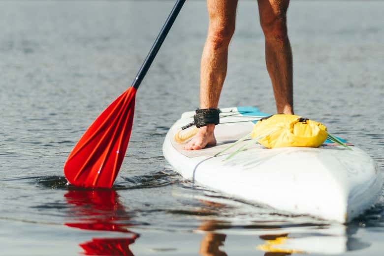 Prancha e remo de paddle surf