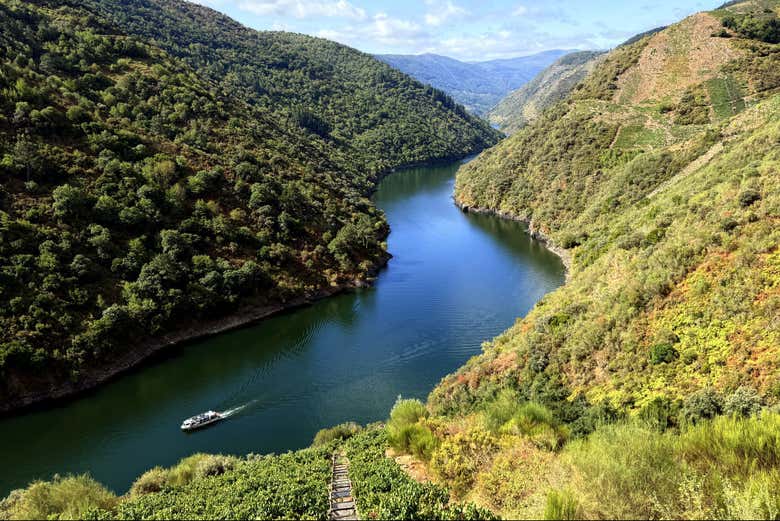 Vistas aéreas del Cañón del Sil