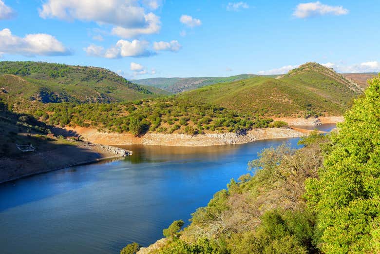 Tagus River passing through the province of Cáceres