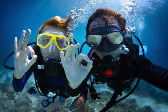 Bautismo de buceo en Ceuta