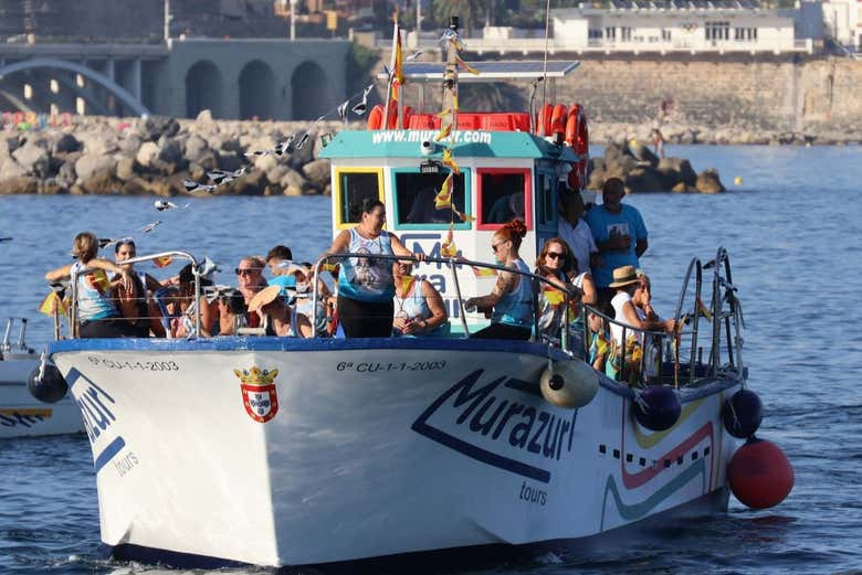Zarpando a la bahía de Ceuta