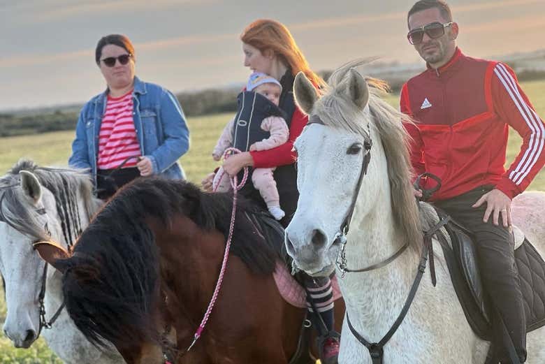 Disfrutando de las marismas a caballo