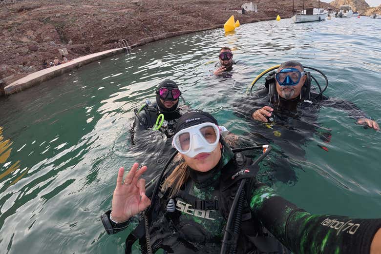 Curso Open Water completado con éxito