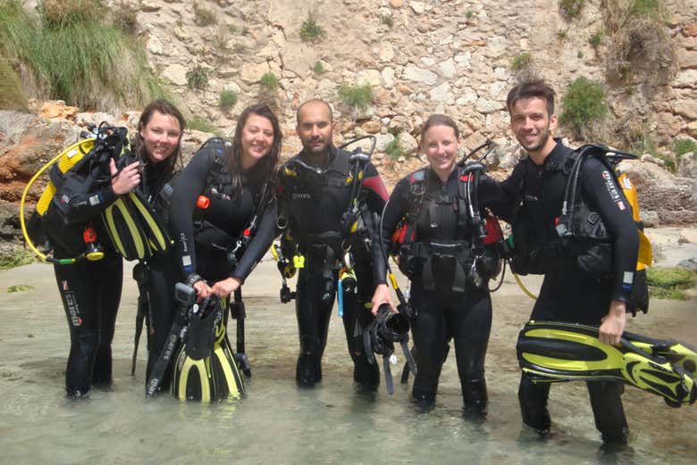 Grupo durante o curso