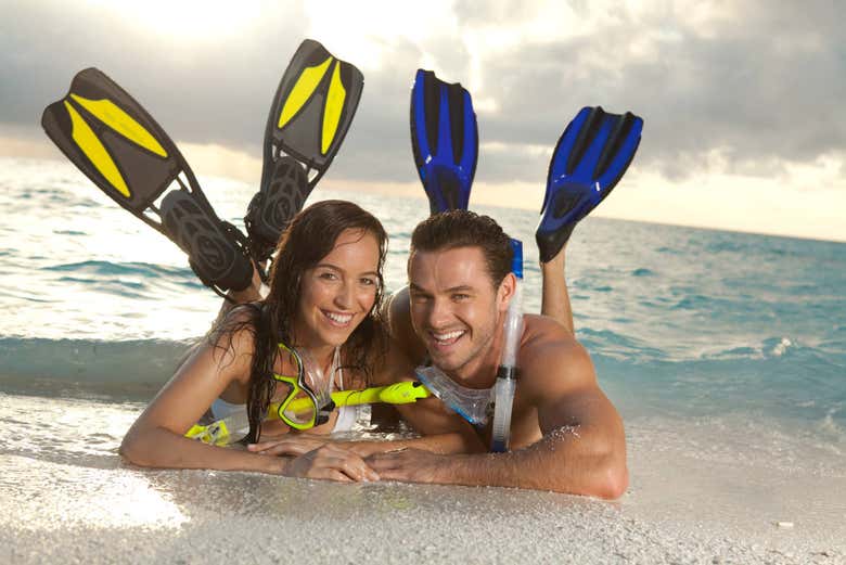 Snorkeling en couple