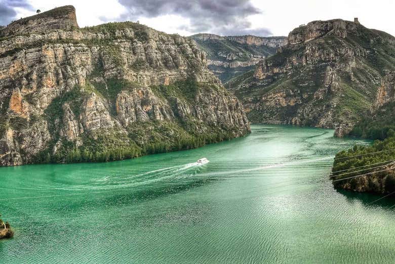 Vista de los cañones
