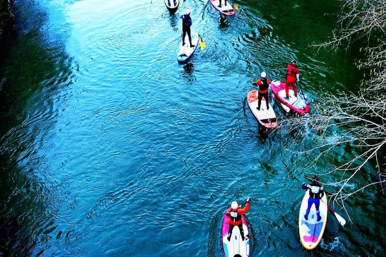 Remando por el río Cabriel