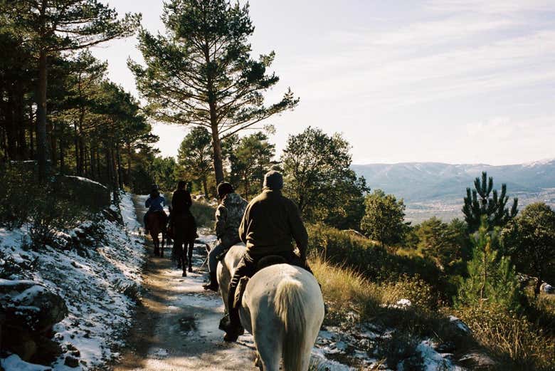 Neve nella Sierra di Madrid