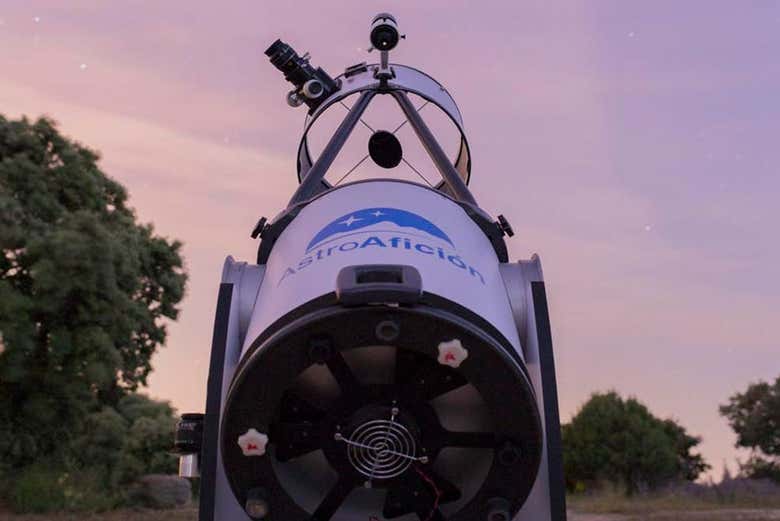 Utilizaremos un telescopio profesional de gran alcance
