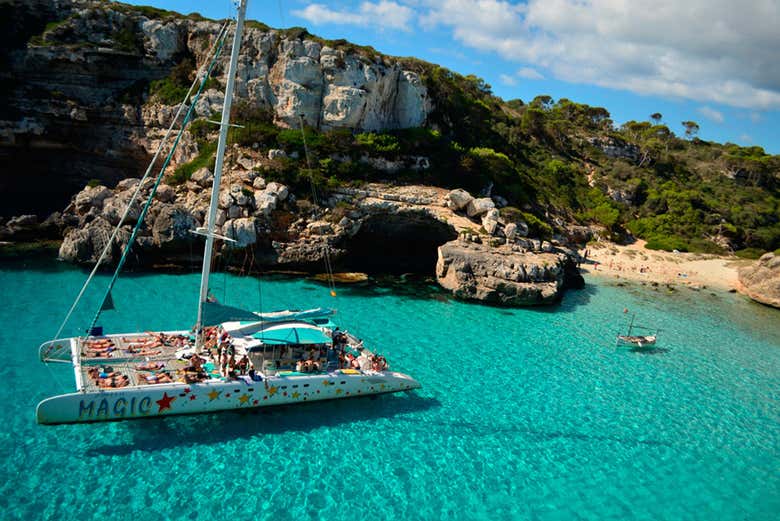 Un catamaran dans Majorque