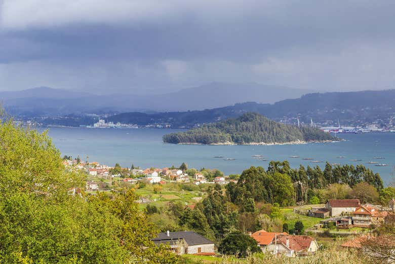 Littoral de Combarro, dans l'estuaire de Pontevedra