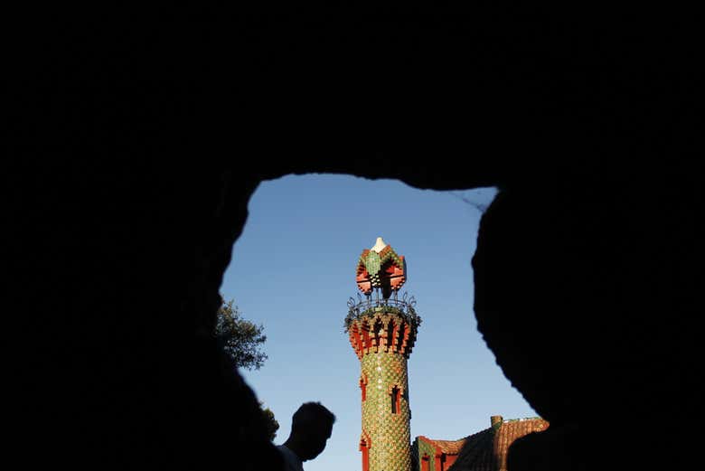 Une photo depuis la grotte El Capricho